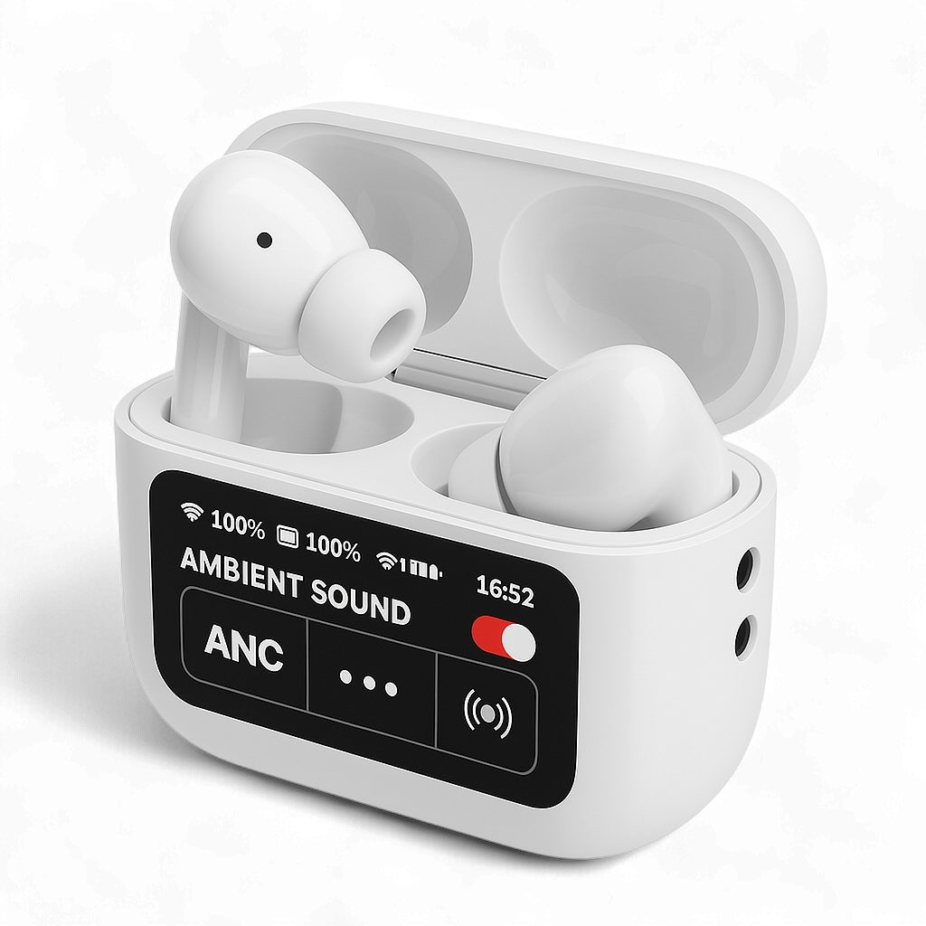 Ecoteck Touch Display Earbuds – Smarter Sound, Sleeker Style