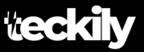 White 'weckily' logo on a black background